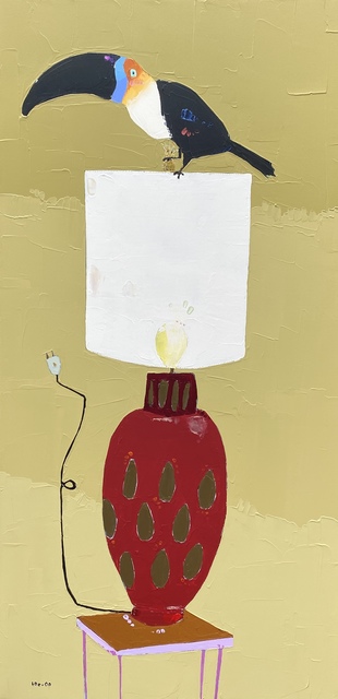 Trevor Mikula, ‘Honey, You Need to Get More Plugged In ’, 2020, Painting, Mixed Media, Shain Gallery