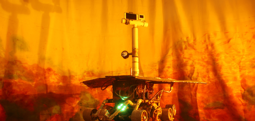 Installation shot of "Impression" Rover in Mare Tenebrarum Installation shot of "Impression" Rover in Mare Tenebrarum