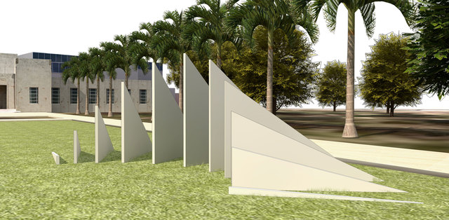 Francisco Ugarte, ‘Sunlight I’, 2015, Installation, Steel, cement and lacquered wood, Arredondo \ Arozarena