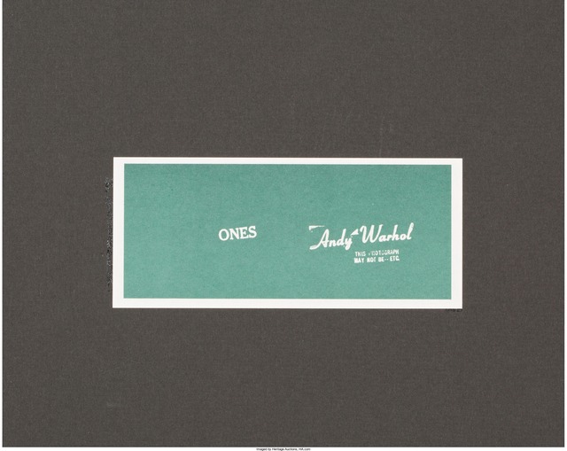 Andy Warhol, ‘Warhol Ones’, 1971, Other, Cotton/linen blend, Heritage Auctions
