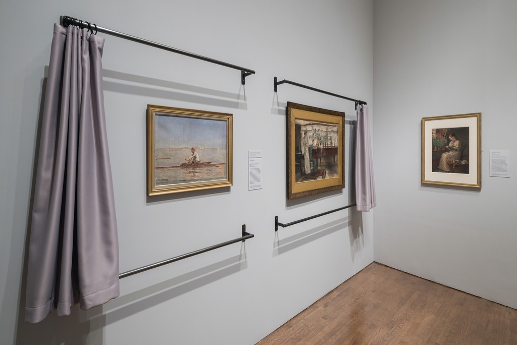 Installation Photograph of "American Watercolor in the Age of Homer and Sargent" Courtesy of the Philadelphia Museum of Art. Installation Photograph of "American Watercolor in the Age of Homer and Sargent" Courtesy of the Philadelphia Museum of Art.