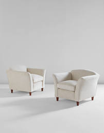 Unique pair of armchairs, designed for Casa Ferruccio Asta, Milan