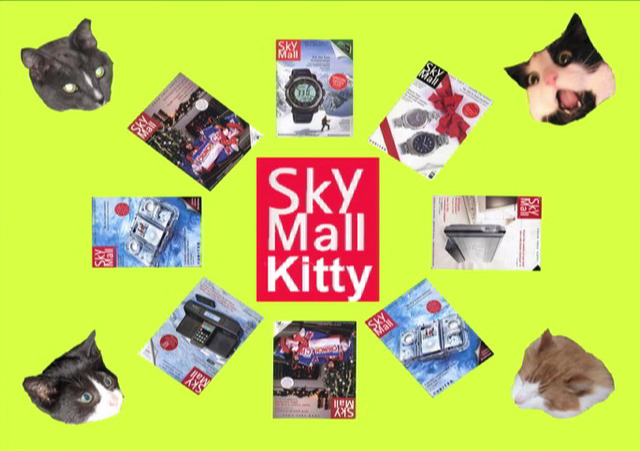 Nina Katchadourian, ‘Sky Mall Kitties’, 2010, Video/Film/Animation, Digital video with sound, Catharine Clark Gallery