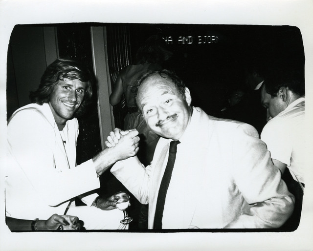Andy Warhol, ‘Andy Warhol, Photograph of Bjorn Borg and Lester Persky, 1982’, 1982, Photography, Silver gelatin print, Hedges Projects