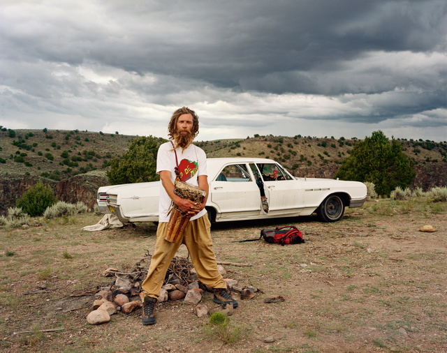 Joel Sternfeld | A Man at His Campsite, El Prado, New Mexico, August 1999  (1999) | Available for Sale | Artsy