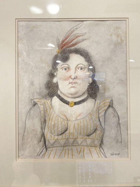 Fernando Botero, ‘Donna con le piume’, 2007, Barbara Paci Art Gallery