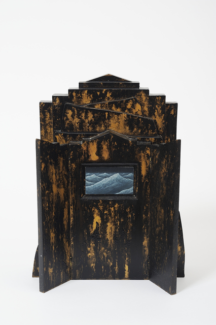 Jim Thalassoudis, ‘Untitled (Seascape)’, 1993, Sculpture, Oil on linen, wood, Charles Nodrum Gallery