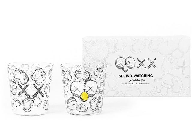 KAWS, ‘Seeing/Watching Eyes Glass Set’, 2018, Design/Decorative Art, Glass, Curator Style
