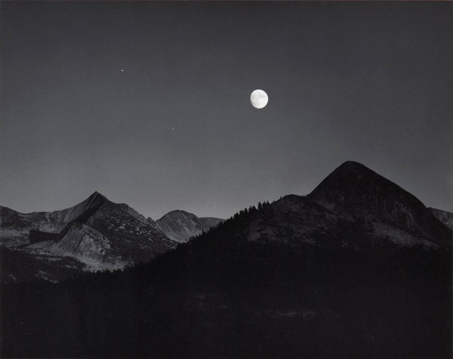 Ansel Adams | Moonrise from Glacier Point (1948 / Print date: 1970’s ...
