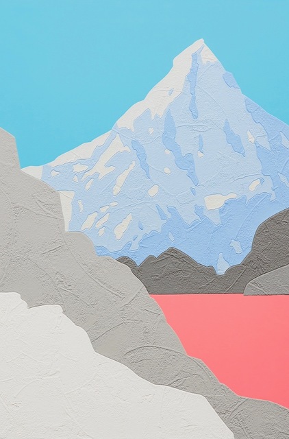 David Wightman, ‘Orlanda iii’, 2019, Painting, Acrylic and Collaged Wallpaper on Canvas, Long & Ryle