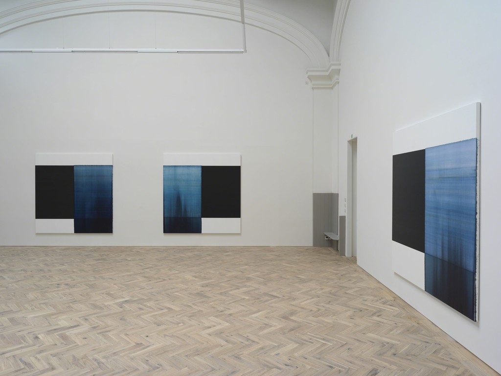 Installation view of the solo exhibition
Callum Innes: Byzantine Blue, Delft Blue, Paris Blue Ingleby, Edinburgh (May – July 2018)
Photograph: Tom Nolan
Image courtesy the Artist and Ingleby, Edinburgh. Installation view of the solo exhibition
Callum Innes: Byzantine Blue, Delft Blue, Paris Blue Ingleby, Edinburgh (May – July 2018)
Photograph: Tom Nolan
Image courtesy the Artist and Ingleby, Edinburgh.