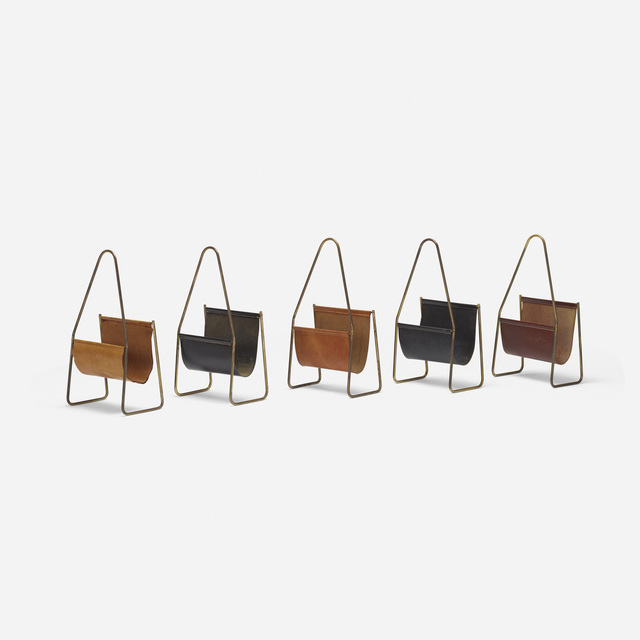 Carl Aubock II, ‘magazine stands model 3808, set of five’, 1950, Rago/Wright