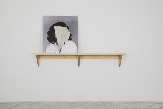 Marlo Pascual, ‘Untitled’, 2014, Mixed Media, Digital C-print, Plexiglas, stone, red oak shelf, Rodolphe Janssen