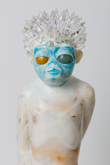 Tracey St. Peter, ‘Deceiver ’, 2017, Sculpture, Wood, paper, flour, salt, Paperclay, mineral marbles, crystals, oil paint, beeswax, Virginia Museum of Contemporary Art