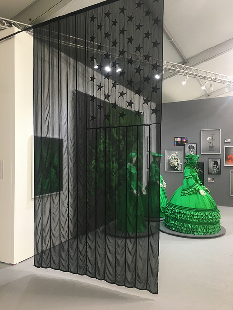 Stephanie Syjuco, ‘Phantom Flag’, 2018, Textile Arts, Polyester chiffon, Catharine Clark Gallery