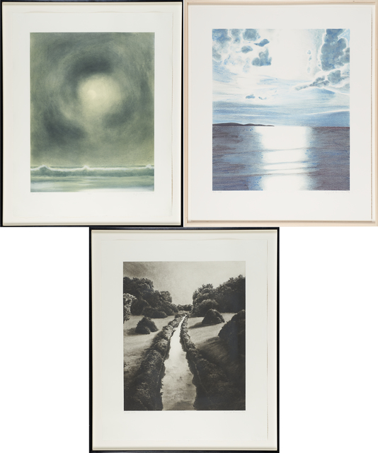 April Gornik, ‘Sea Light (aka Paris Review), Sun and Storm, Water Path’, Print, Lithograph in colors and two etchings with aquatint, Rago/Wright
