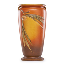 Brown Pine Cone Umbrella Stand, Zanesville, OH