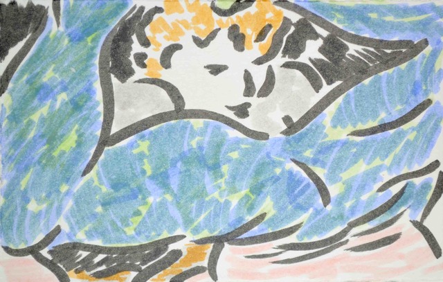 Christian Newby, ‘Wrestling’, 2016, Drawing, Collage or other Work on Paper, Marker on paper, Patricia Fleming