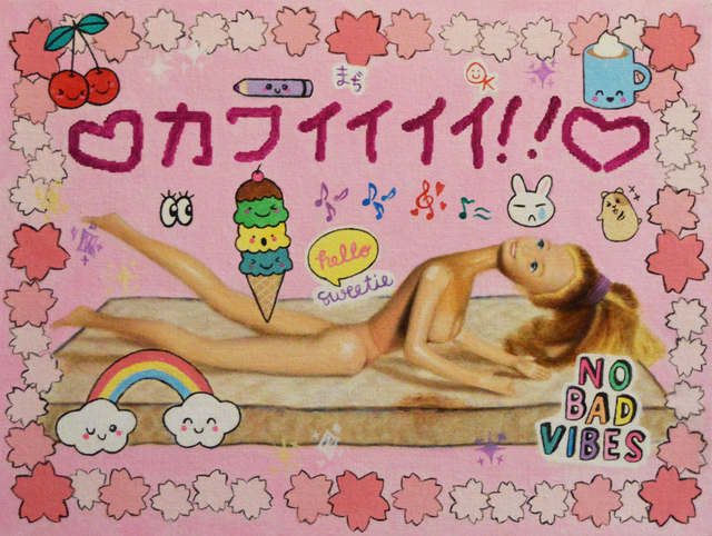 Jen Brown, ‘Kawaii Barbie’, 2020, Painting, Oil on canvas, The Secret Gallery