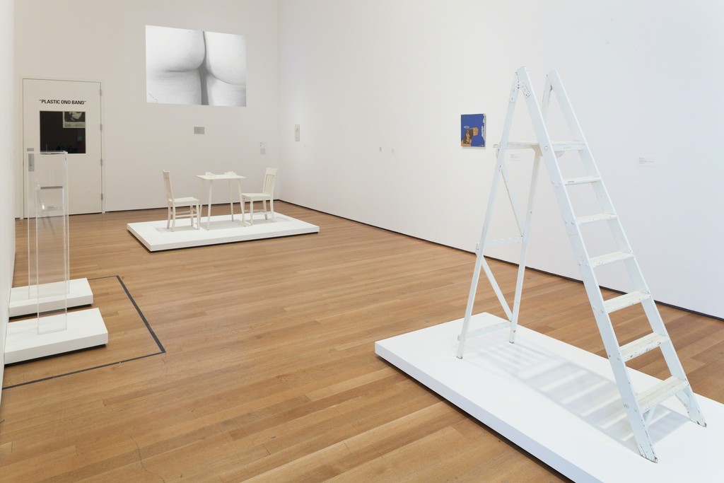 Installation view of Yoko Ono: One Woman Show, 1960-1971, The Museum of Modern Art, New York, May 17–September 7, 2015. © 2015 The Museum of Modern Art. Photo: Thomas Griesel. Installation view of Yoko Ono: One Woman Show, 1960-1971, The Museum of Modern Art, New York, May 17–September 7, 2015. © 2015 The Museum of Modern Art. Photo: Thomas Griesel.