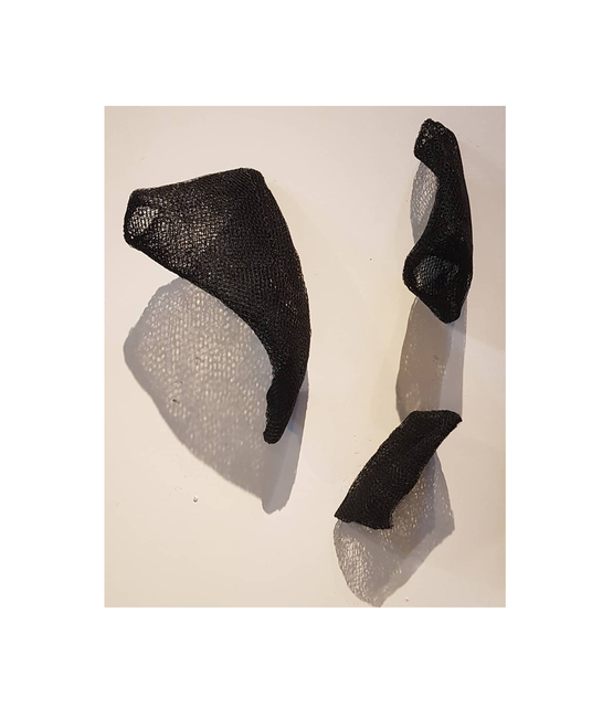 Natalia Abot Glenz, ‘Trazos y Sombras’, ca. 2018, Sculpture, 3 piece sculpture - Hand-stretched black painted metal, Jorge Mara - La Ruche