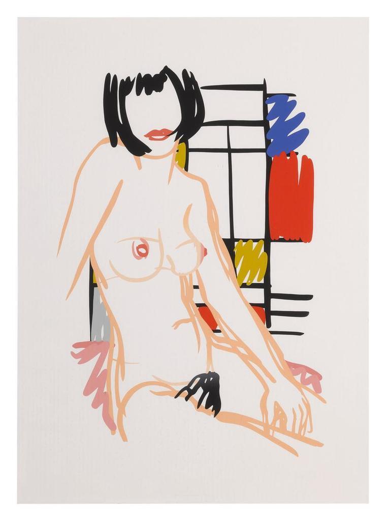 Tom Wesselman - MONICA SITTING WITH MONDRIAN