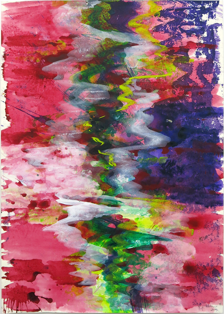 Bernd Zimmer, ‘Schwimmendes Licht (122)’, 2012, Drawing, Collage or other Work on Paper, Acrylic on matboard, Galerie Thomas