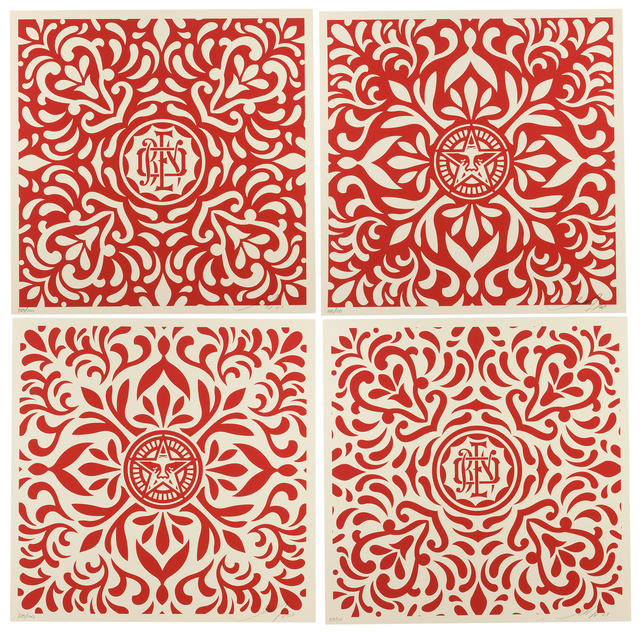Shepard Fairey, ‘Japanese Fabric Pattern Set (a set of four)’, 2009, John Moran Auctioneers