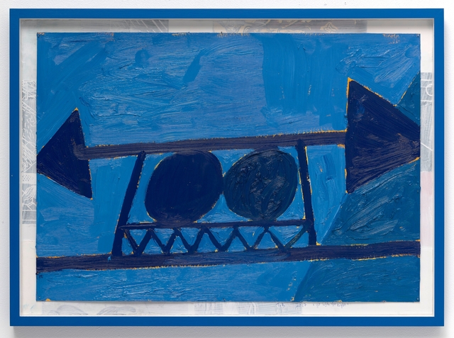 Tal R, ‘Go left go right’, 2017, Painting, Oil on hardboard, artist made frame, Museum of Contemporary Art Detroit