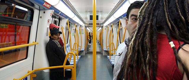Pablo Zuleta Zahr, ‘Madrid Subway Line 9’, 2010, Photography, Acrylic, c-print, DiBond, Richard Levy Gallery
