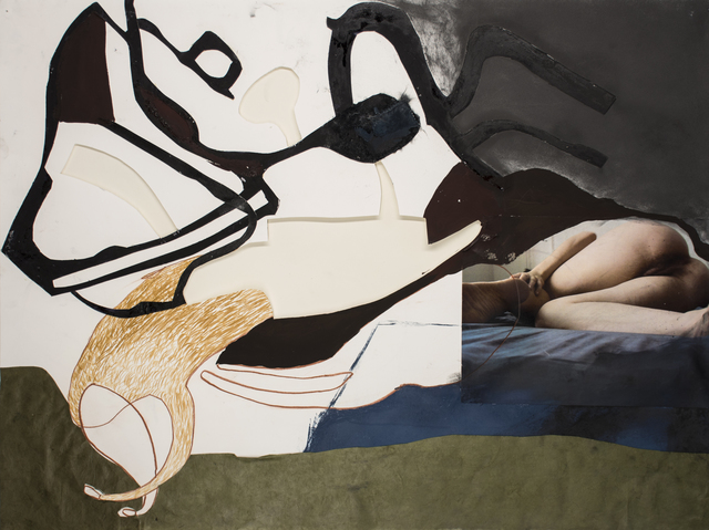Dani Leventhal ReStack, ‘Again Tova’, 2013, Drawing, Collage or other Work on Paper, Photograph, oil pastel, handmade paper, graphite and colored pencil on paper, Gaa Gallery