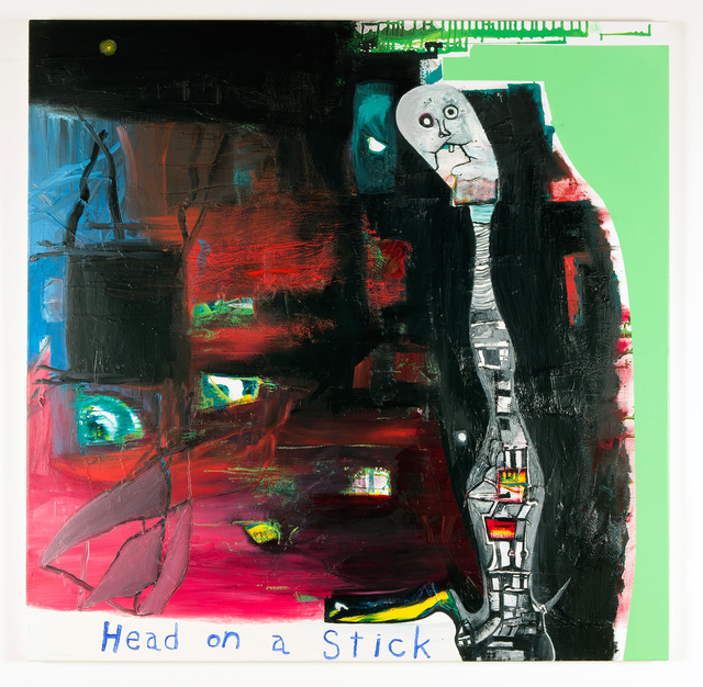 Gareth Sansom, ‘Head on a stick’, 2013, Painting, Oil and enamel on linen, Roslyn Oxley9 Gallery