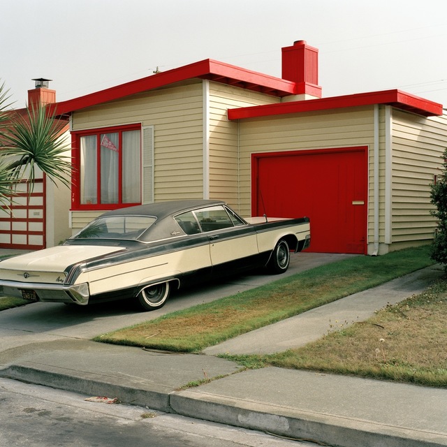 Jeff Brouws, ‘Carmen Red, Daly City, California (Freshly Painted Houses) ’, 1991, Robert Klein Gallery