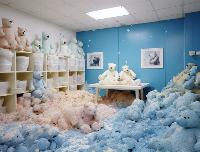 Animal Mascot Production Studies For Fabric Softeners