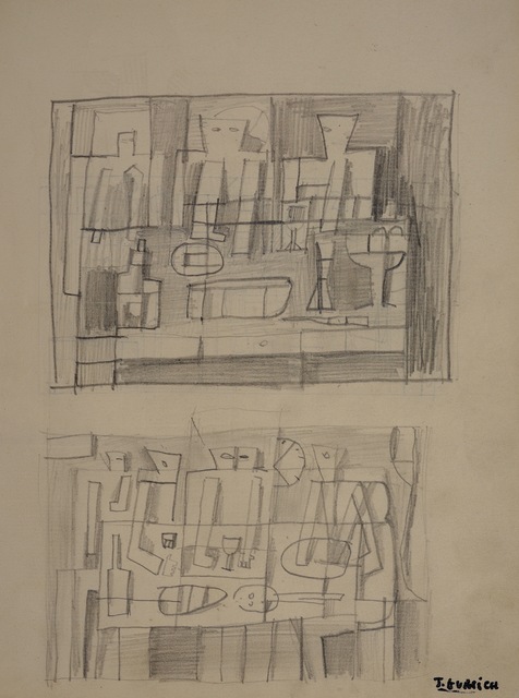 José Gurvich, ‘Boceto para bodegón estructurado’, ca. 1960, Drawing, Collage or other Work on Paper, Pencil on paper, Galería de las Misiones
