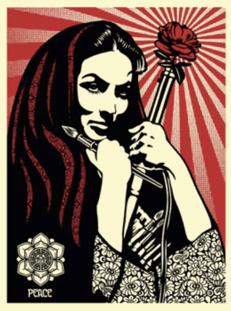 Shepard Fairey (OBEY), ‘Revolutionary Woman with Brush’, 2007, KP Projects