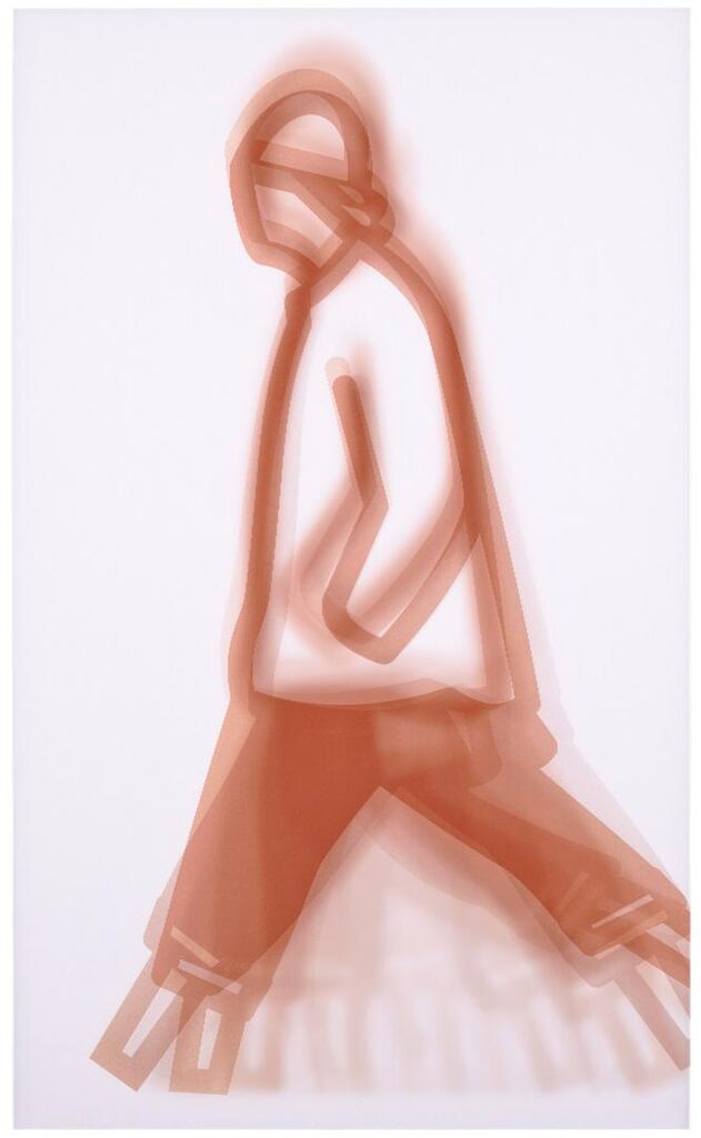 Julian Opie - Turn ups, from: Old Street Walkers