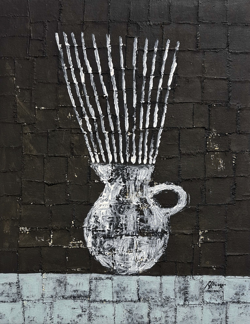 Juan Roberto Diago, ‘Untitled’, 2021, Painting, Mixed media on canvas, Galería Artizar