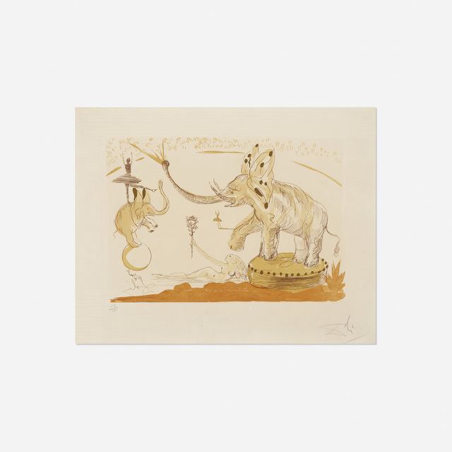 Salvador Dalí, ‘Elephants from Le Cirque’, 1965, Rago/Wright