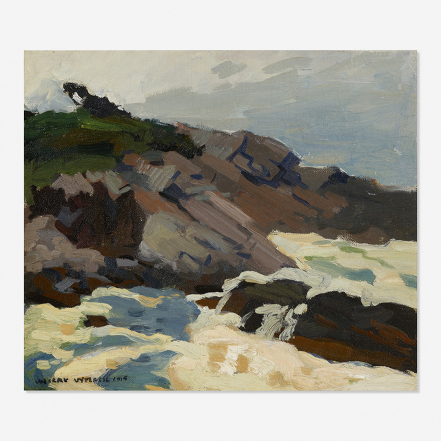 Vaclav Vytlacil, ‘Monhegan Surf’, 1915, Painting, Oil on canvas laid to board, Rago/Wright