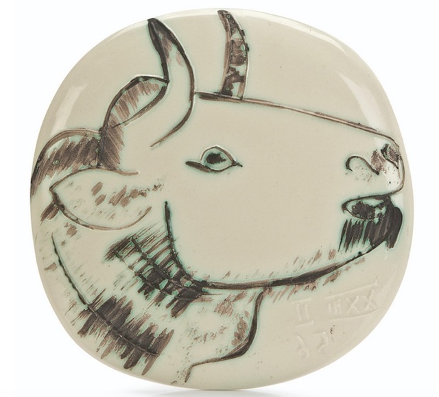 Pablo Picasso, ‘Taureau de profil’, 1956, HELENE BAILLY GALLERY