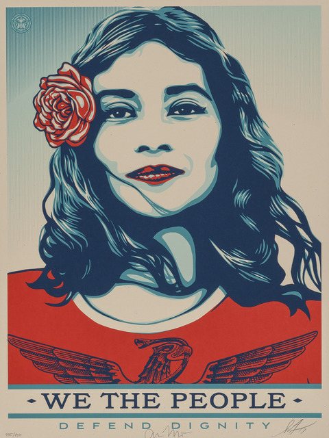 Shepard Fairey (OBEY), ‘We the people - Defend Dignity’, 2017, Rudolf Budja Gallery
