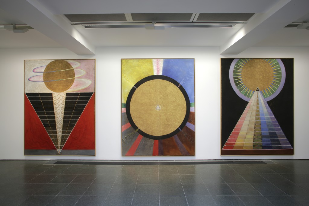 Installation view of "Hilma af Klint: Painting the Unseen" at Serpentine Gallery, London (2016). Image © Jerry Hardman-Jones
Installation view of "Hilma af Klint: Painting the Unseen" at Serpentine Gallery, London (2016). Image © Jerry Hardman-Jones