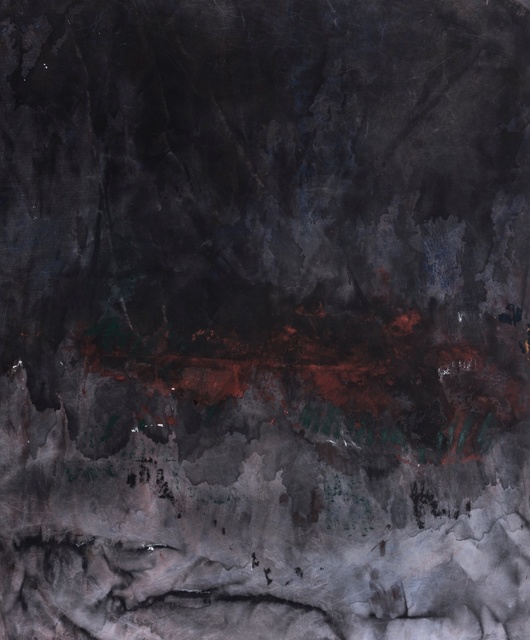 Matt Arbuckle, ‘CC Field’, 2018, Painting, Dye and oil stick on knitted polyester, Tim Melville Gallery