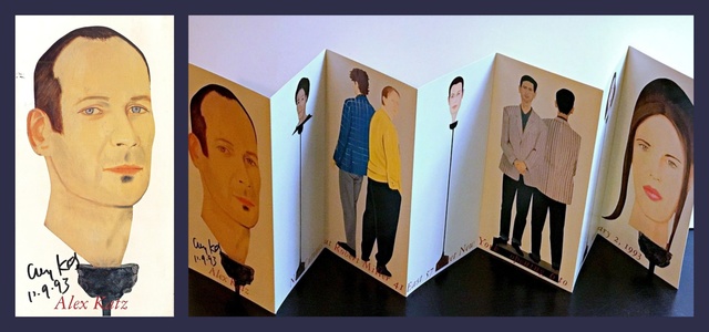 Alex Katz, ‘New Cutouts at Robert Miller, Accordion Invitation Card (from the Estate of UACC President Cordelia Platt) - HAND SIGNED AND DATED’, 1993, Alpha 137 Gallery Gallery Auction
