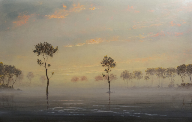 Stephen Hannock, ‘Flooded River: At the End of the Day’, 2000, Painting, Polished oil on canvas stretched over panel, Taylor | Graham