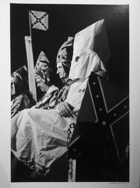 Constantine Manos, ‘Ku Klux Klan (klansmen seated with flags), Columbia, South Carolina,’, 1952, Robert Klein Gallery