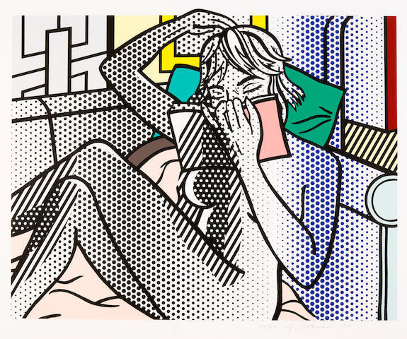 Roy Lichtenstein, ‘Nude Reading, from the Nude Series (C. 288)’, 1994, Print, Relief print, on Rives BFK mold-made paper, David Benrimon Fine Art