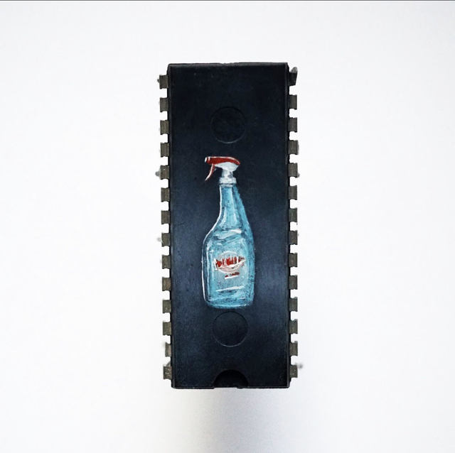 Yuri Zupancic, ‘Windex’, 2018, Painting, Oil Painting on Microchip, Gonzo Gallery