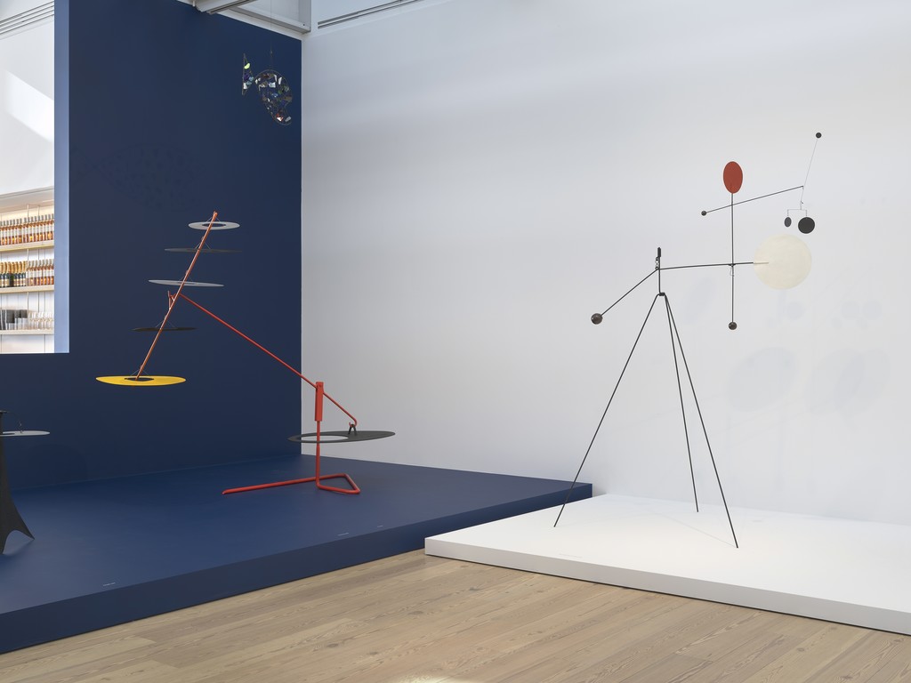 Installation view, Calder: Hypermobility, Whitney Museum of American Art, New York, 9 June–23 October 2017. Photo: Ron Amstutz. © 2017 Calder Foundation, New York/ Artists Rights Society (ARS), New York Installation view, Calder: Hypermobility, Whitney Museum of American Art, New York, 9 June–23 October 2017. Photo: Ron Amstutz. © 2017 Calder Foundation, New York/ Artists Rights Society (ARS), New York